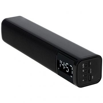 ADLER Boxa portabila cu Ceas Digital, ADLER AD 1191, Bluetooth, Alarma, Baterie 1200 mAh, Negru