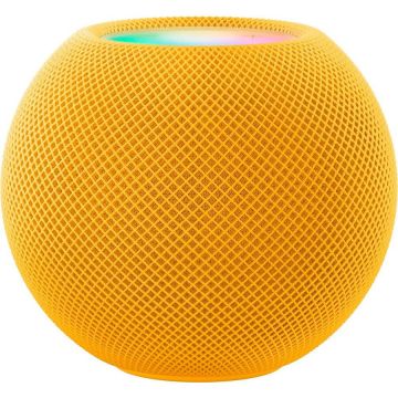 Apple Boxa portabila Apple HomePod Mini, Adaptor US la EU, Asistent Siri, Bluetooth, Wi-Fi, Galben