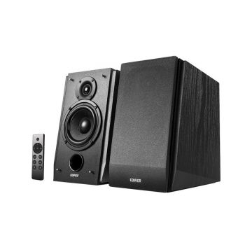 Boxe active 2.0 Edifier R1855DB-MB, Bluetooth, 70W, telecomanda, carcasa lemn, negre