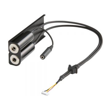 Cablu adaptor pentru casti, lungime 471mm, mufa 5.23/3P, mufa 6.3mm/2P, mufa stereo 3.5mm, pentru IC-A120, Icom OPC-871A