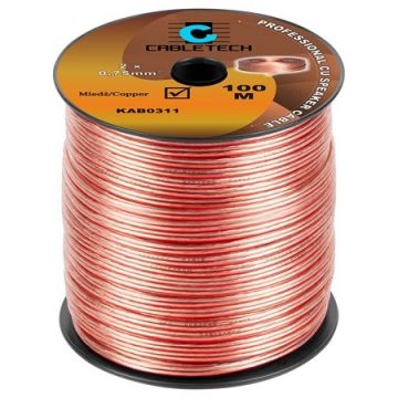 cablu difuzor 0.75mm cu transparent