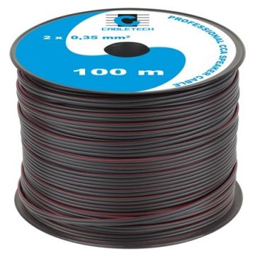cablu difuzor cca 2x0.35mm negru 100m
