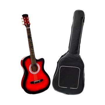 Chitara clasica, 95 cm, lemn si husa inclusa, red