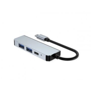 Docking station USB type C la HDMI 4K30Hz/1xUSB 3.2-A/1x USB 2.0-A + PD, Value 12.99.1146