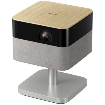 Epson Videoproiector Epson EF-72, 3LCD, 4K Pro UHD, 1000 ANSI lumeni, HDR10, HLG, Wi-Fi, Google TV, Argintiu / Stejar