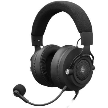 ESHARK Casti gaming eShark ESL-HS1 KOTO-V2, Microfon, LED, 7.1, USB, Negru