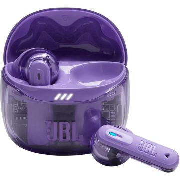 JBL Casti In-Ear JBL Tune Flex 2, True Wireless, Bluetooth, ANC, Autonomie 48 ore, IP54, Spatial Sound, Multi-point, Ghost, Mov