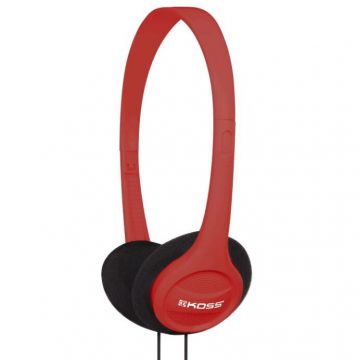 Koss Koss KPH7r Headphones, On-Ear, Wired, Red