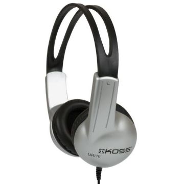Koss Koss UR10 Headphones, On-Ear, Wired, Silver/Black