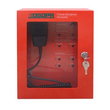Microfon pompieri DSPPA PAVA2200, certificat EN54