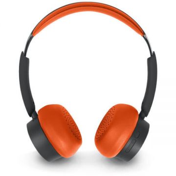 MUSE Casti Stereo Wireless MUSE M-271 BO, Bluetooth 5.4, Autonomie 65 ore, Microfon, Portocaliu/Negru