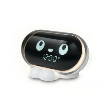 MUSE Ceas decorativ Muse M-16 Kids, alarma, lumina calda, sunete albe, cu reglare a intensitatii sunetului si expresie faciala pentru somn/mod somn, trezire progresiva