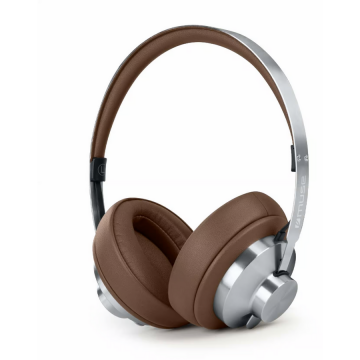 MUSE Muse M-298 SBR Bluetooth Stereo Headphones With ANC, Brown/Silver