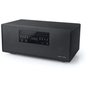 MUSE Sistem micro Bluetooth Muse M-692 BTC 2 x 30 W, Conexiune wireless, Radio FM, Port CD si USB, NFC, Bluetooth, Negru