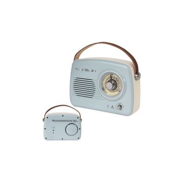 Radio Fm Portabil Nostalgia 15w Cu Functie Bluetooth/aux