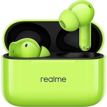 REALME Casti Realme In-Ear, Buds T200, Verde Neon