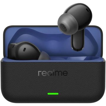 REALME Casti Realme In-Ear, Buds T500 Pro, (Liquor Chocolate), Negru-Albstru