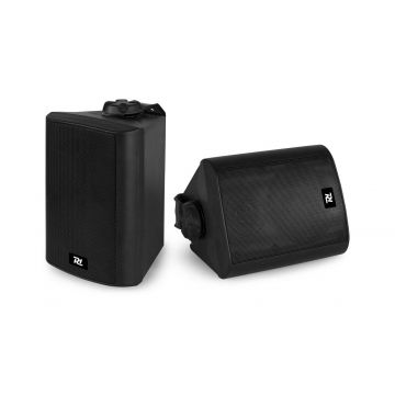 Set 2 boxe pasive interior Power Dynamics ODS50B, 2 canale, 5 inch, 50W RMS, 8 ohm, negru, montaj perete, carcasa ABS, IP20