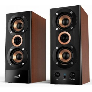 Set boxe lemn 2x10W (20W) Genius SP-HF800A II