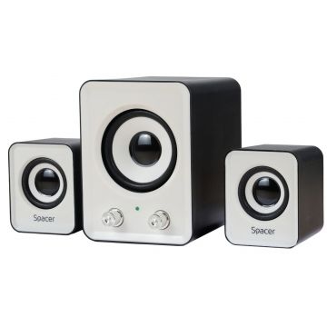 Set boxe PC 2.1 6W + 5W SPACER - SPB-807 Albe