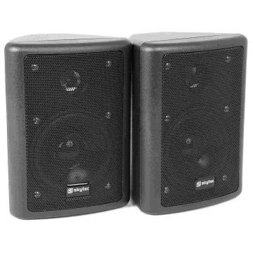 Set boxe stereo cu 2 cai, 75W, 8 ohm, negre, interior, Skytec, ODS40B