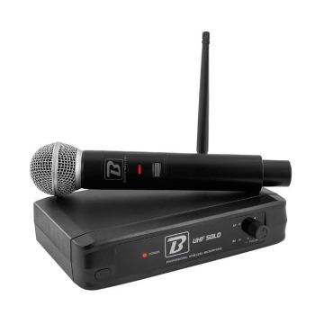 Set microfon wireless si receptor UHF Solo, putere transmisie 30mW, 682.2MHz, BoomTone DJ UHF SOLO F2