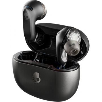 Skullcandy Casti True Wireless Skullcandy RAIL ANC True Wireless Earbuds Black, ANC, Bluetooth 5.2, Autonomie 38h