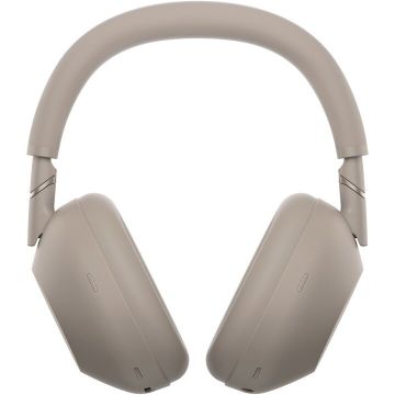 Sony Casti Over-Ear Sony WH-1000XM6T, Wireless, Bluetooth, Hi-Res Audio, Noise cancelling, Autonomie 30h, Microfon, Alexa si Google Assistant, Design pliabil, Sandstone
