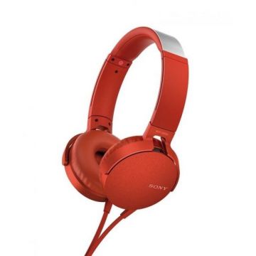 Sony Casti Sony MDRXB550APR, rosu
