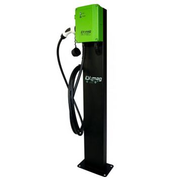 Statie fixa incarcare masini electrice EV-MAG SGS311T2GCS, 11 kW, Type 2, trifazat, montaj pe stativ
