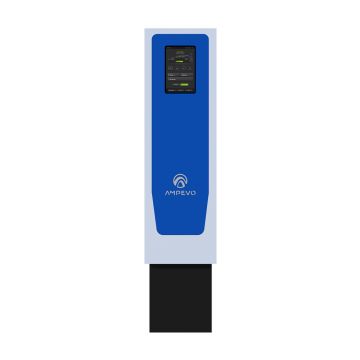 Statie incarcare masini electrice Ampevo AMP344T2D-IK10, 2x 22 kW, Type 2, trifazat, cablu 5m