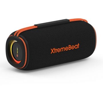 TRACER Boxa portabila Tracer XtremeBeat Ultra XtraVox XL TWS, Bluetooth, 25 W, RGB, AUX, MicroSD, USB-A, Autonomie 8 ore, IPX6, Negru