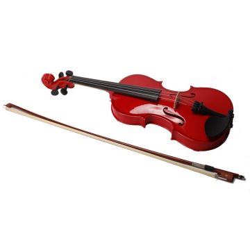 Vioara clasica din lemn 3 4 toc inclus, rosu