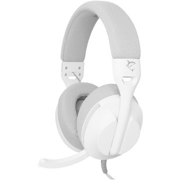 White&nbsp;Shark Casti Gaming cu fir White Shark PARROT, Over-Ear, Stereo, Microfon, compatibil PC, PS4/5, Xbox/MAC, Alb-Gri