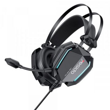 Yesido Casti Gaming 3.5mm Yesido EK03, RGB, 2m, Negru
