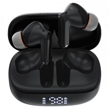 AceFast Handsfree Bluetooth Acefast W1, TWS, Negru