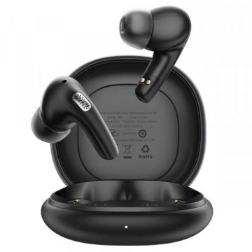 AceFast Handsfree Bluetooth Acefast W3, TWS, ANC, Negru
