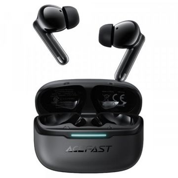 AceFast Handsfree Bluetooth Acefast W5, TWS, ANC, Negru