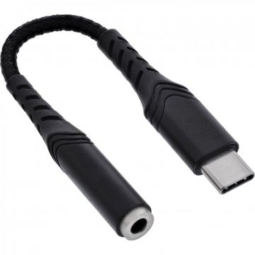 Adaptor audio USB type C la jack stereo 3.5mm DAC T-M 0.15m, InLine IL33054E