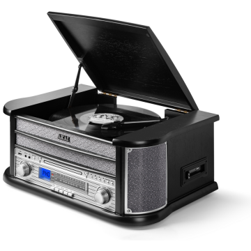 Akai Sistem audio Akai ATT-350CC, CD, Casetofon, Radio, Bluetooth, USB, 2x4W RMS