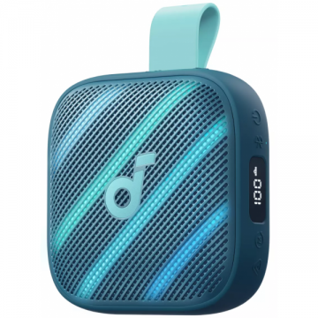 Anker Boxa Portabila Bluetooth Anker Soundcore Boom Go 3i, 15W, TWS, RGB, Waterproof, Albastra
