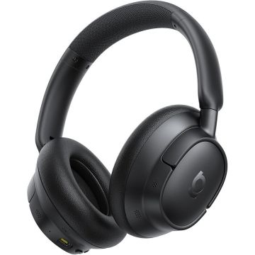 BASEUS Casti Over-Ear Baseus Bass BH1 NC Adaptive Active Noise Cancelling, SuperBass 2.0, LDAC Hi-Res Sound, Bluetooth 6.0, Autonomie 80 de ore, Negru