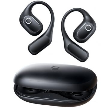BASEUS Casti True Wireless Open-Ear Baseus Eli 2i Fit, Bluetooth 6.0 IPX5, Autonomie 36 de ore, Negru