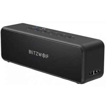 BlitzWolf Boxa Bluetooth BlitzWolf BW-WA4, 30W, TWS, Waterproof, Neagra