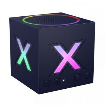 Borofone Boxa Portabila Bluetooth Borofone BR101 Rubik, 5W, TWS, RGB, Albastra