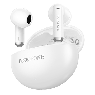 Borofone Casti Bluetooth Borofone FQ12 Nice, TWS, Alb