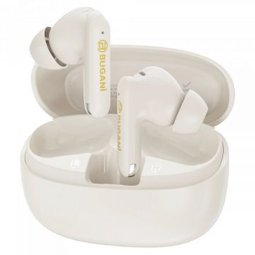 Bugani Handsfree Bluetooth Bugani Freebuds B20, TWS, ANC, Crem Deschis