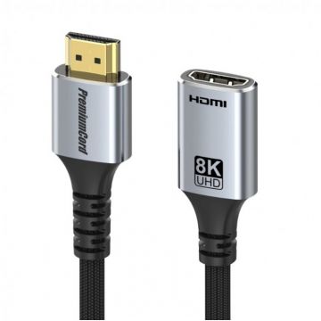 Cablu prelungitor HDMI 8K60Hz/4K120Hz T-M 2m brodat, kphdmfa2
