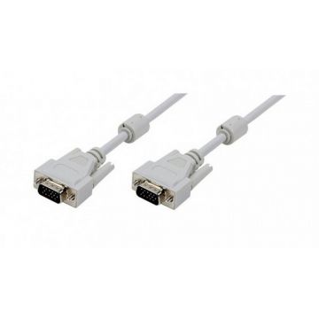 Cablu VGA monitor si proiector LogiLink, HD15 tata-tata, 3m, 30AWG, CV0026