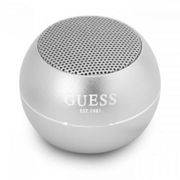 Guess Boxa Portabila Bluetooth Guess, 3W, Argintie